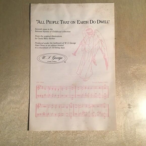 Cicely Mary Barker Collection Plate 1990 All People that on Earth Do Dwell - Picture 4 of 4